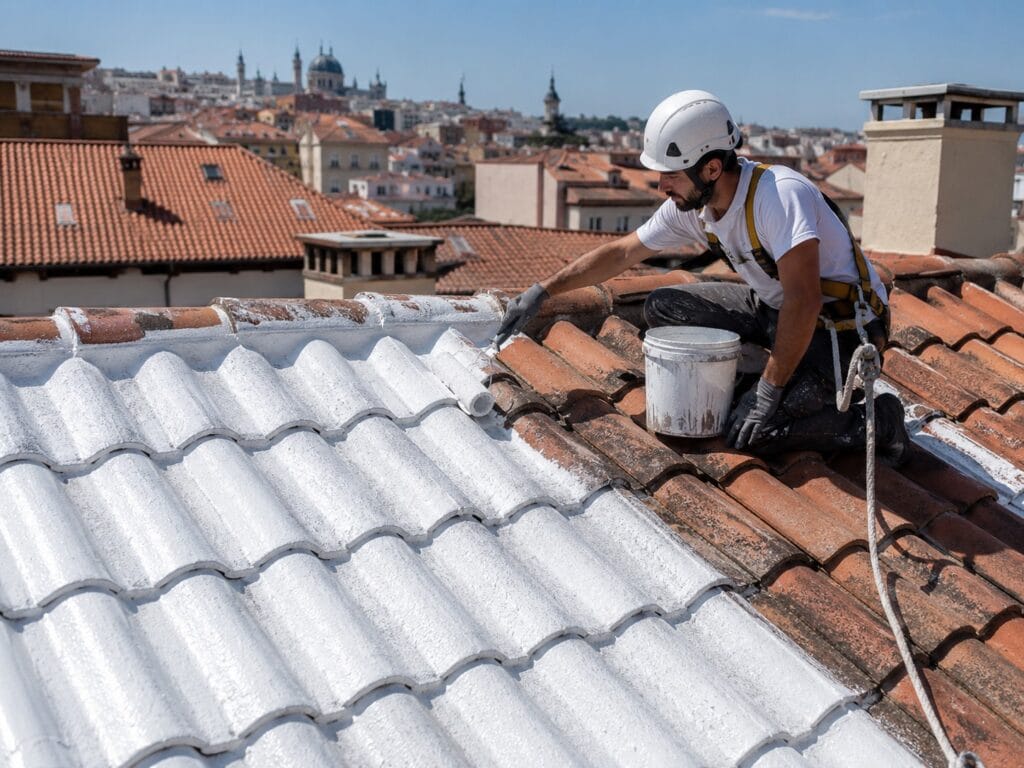 impermeabilizar tejados en madrid con pintura